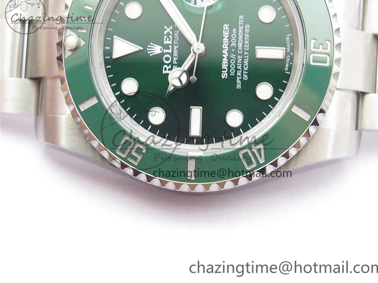 116610 Edition Ceramic Submariner Steel 316L Best Green LV Noob V10.5 1:1 0123